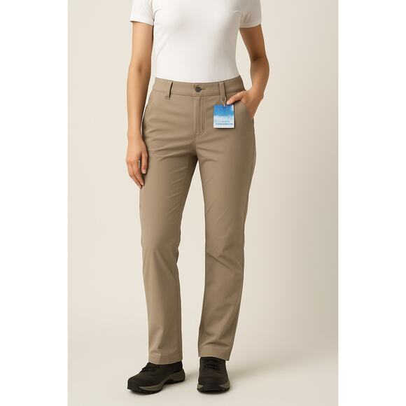 NWT Women’s Outdoor Hiking Camping Pants M Nylon Sun Protection UPF 50+ Stretch - Picture 1 of 11